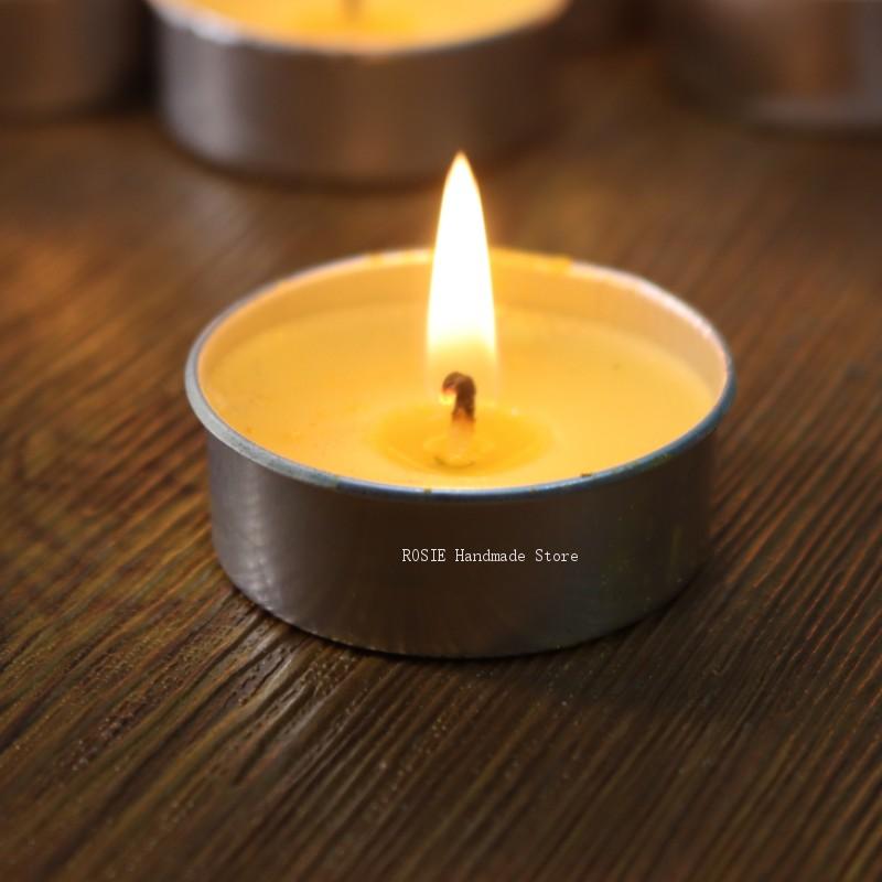 Candle Supplies Tins - 100 심지 100 스티커 포함 빈