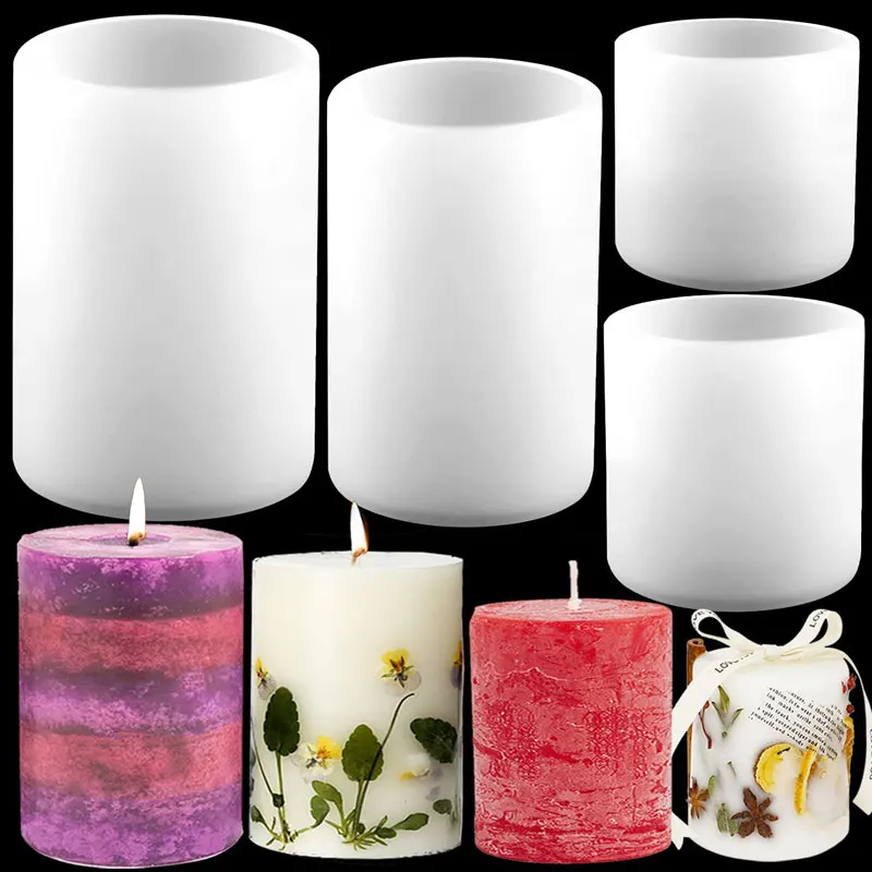 Candle Supplies Tins - 실린더 실리콘 양초 금형 수지 금형