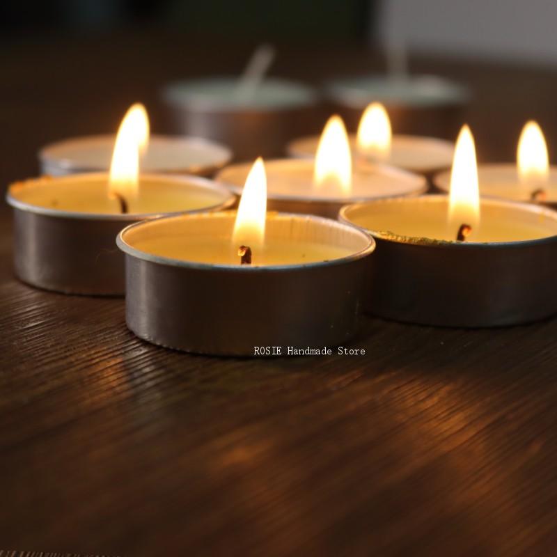 100 심지 100 스티커 포함 빈 차 왁스 원형 알루 - Candle Supplies Tins 리뷰 및 가격