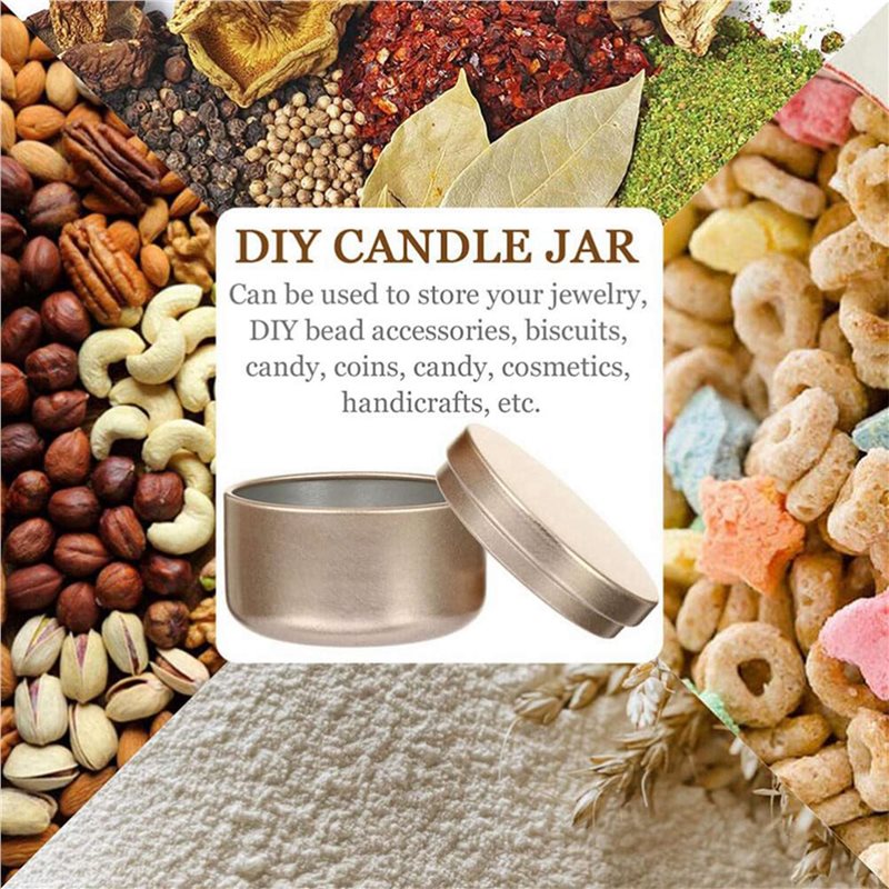 AT43-72개 양초 항아리 장식 라벨 빈 보관함 양초 - Candle Quotes 리뷰 및 가격