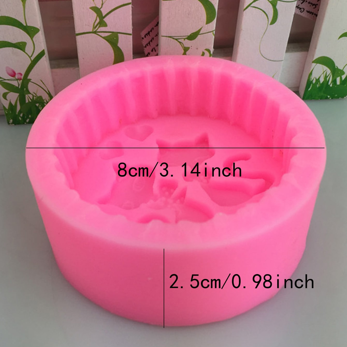 1피스 실리콘 고양이 비누 몰드 - 원형 DIY 양초  - Candle Supplies Tins 리뷰 및 가격