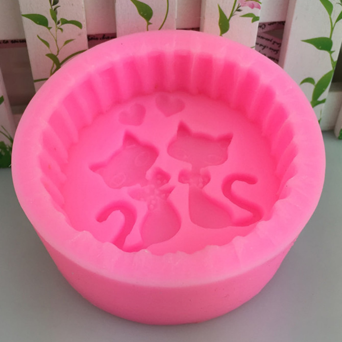 1피스 실리콘 고양이 비누 몰드 - 원형 DIY 양초  - Candle Supplies Tins 리뷰 및 가격
