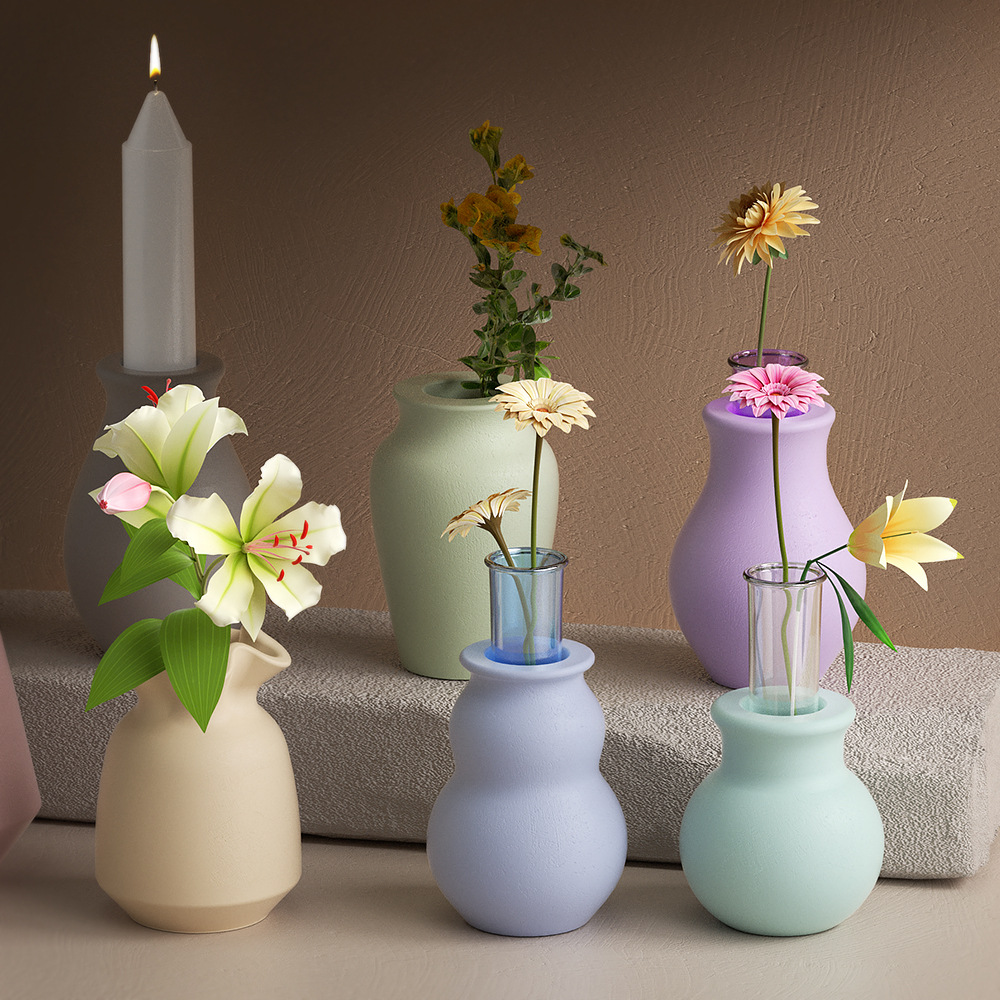 새로운 라운드 입 꽃병 실리콘 몰드 DIY 콘크리트 캔 - Candle Quotes 리뷰 및 가격