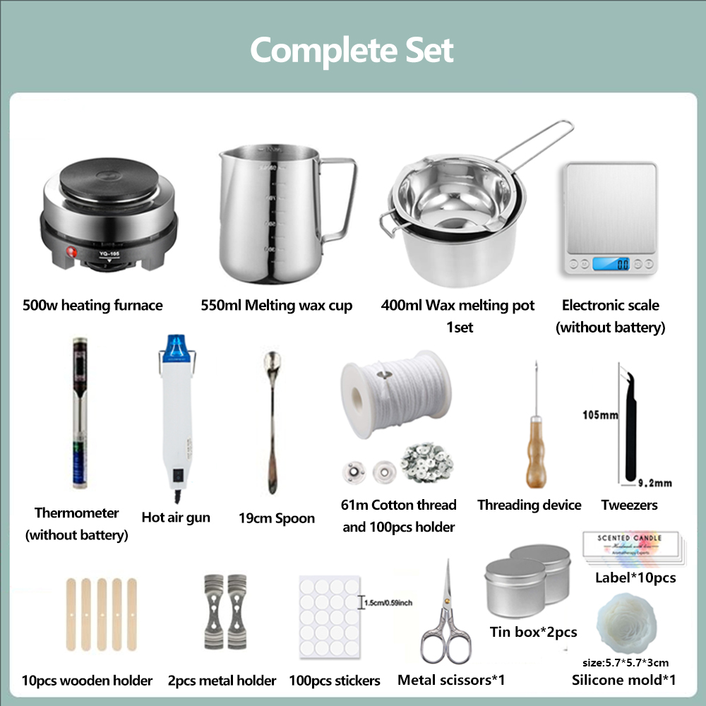 DIY 향기로운 양초 만들기 재료 도구 세트, 왁스 심 - Candle Making Supplies Jars 리뷰 및 가격